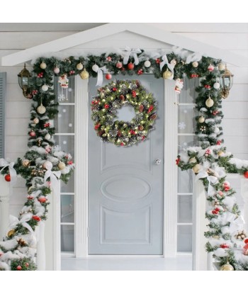 Couronne de Noël pour Porte d'Entrée et Décorations Murales Comparez et commandez 