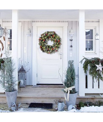 Couronne de Noël pour Porte d'Entrée et Décorations Murales Comparez et commandez 