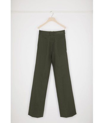 Flared trousers in organic cotton paiement sécurisé