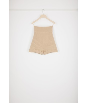 Rib knit shorts in Merino wool pas chere