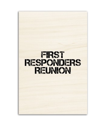 Impressions sur bois FIRST RESPONDERS REUNION Profitez des Offres !