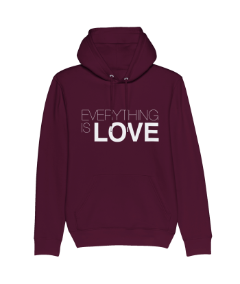 Sweat à capuche unisexe bio Everything Is Love pas cheres