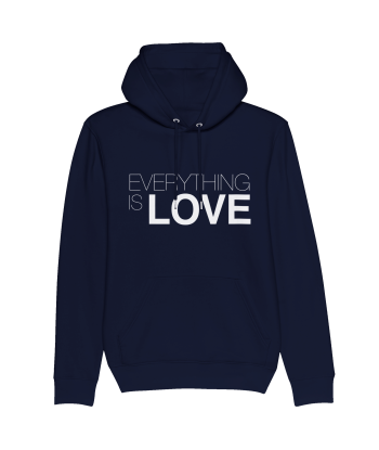 Sweat à capuche unisexe bio Everything Is Love pas cheres