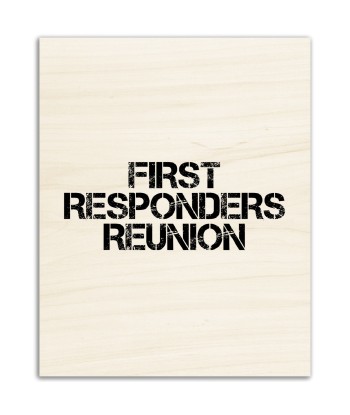 Impressions sur bois FIRST RESPONDERS REUNION Profitez des Offres !