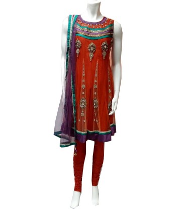 Salwar Designer orange Alihena - Taille 38/40 le des métaux précieux