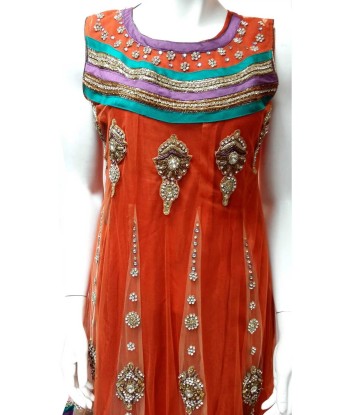 Salwar Designer orange Alihena - Taille 38/40 le des métaux précieux