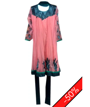 Salwar Designer Saumon Neela - Taille 40 de pas cher