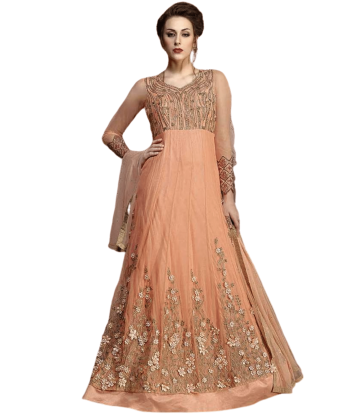 Robe de soirée Florale Orange Sabriya commande en ligne