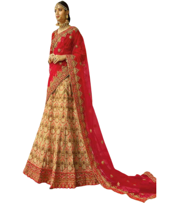 Lehenga Mariage Rouge Bhavani votre