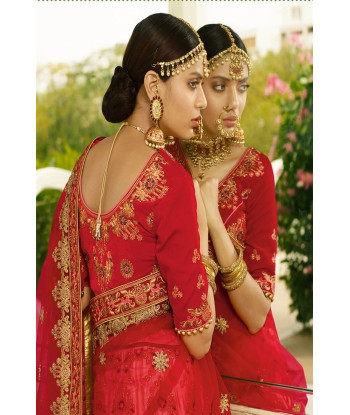 Lehenga Mariage Rouge Bhavani votre