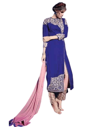 Salwar orientale Bleu roi Mahirah pas chere