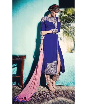 Salwar orientale Bleu roi Mahirah pas chere