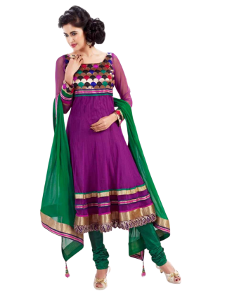 Bollywood Salwar Anarkali Violet Sharmin de technologie