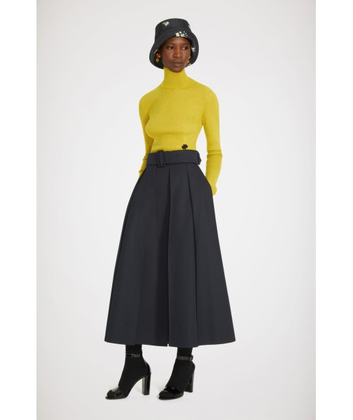 Pleated maxi skirt in organic cotton En savoir plus