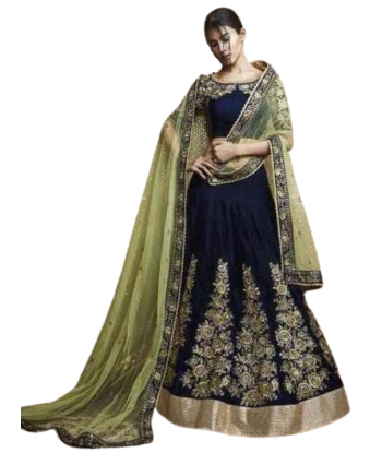 Lehenga Mariage Bleu et Vert Ishita ouvre sa boutique