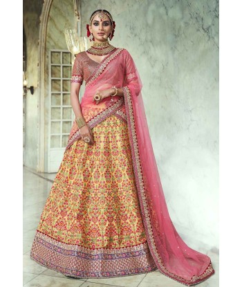 Lehenga mariée florale Riya soldes