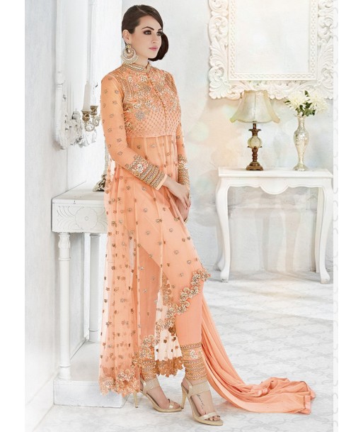 Lehenga Designer Orange Dina en ligne des produits 