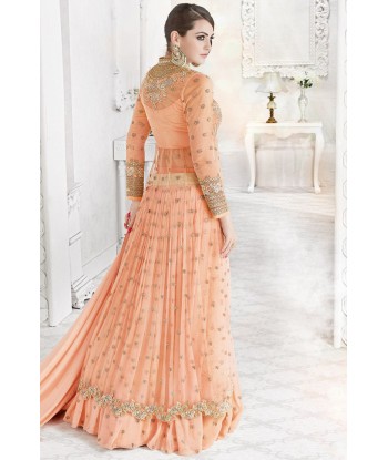 Lehenga Designer Orange Dina en ligne des produits 