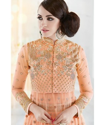 Lehenga Designer Orange Dina en ligne des produits 