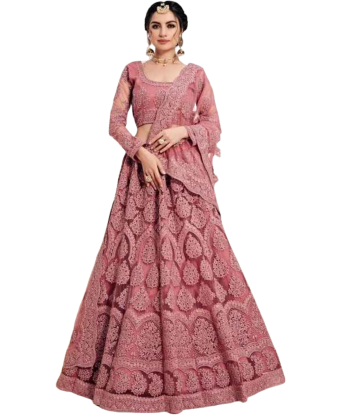 Lehenga nuptial rose Kahina Toutes les collections ici