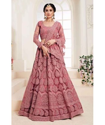 Lehenga nuptial rose Kahina Toutes les collections ici