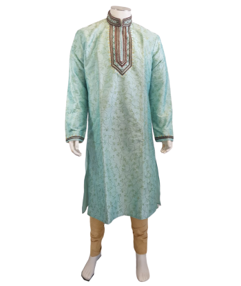 Kurta Homme Bleu clair Madhan - Taille 42 en ligne des produits 