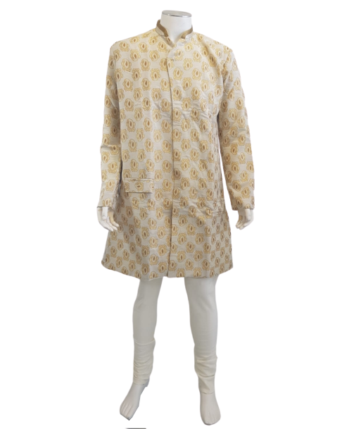 Sherwani designer Beige Julien - Taille 42 en stock