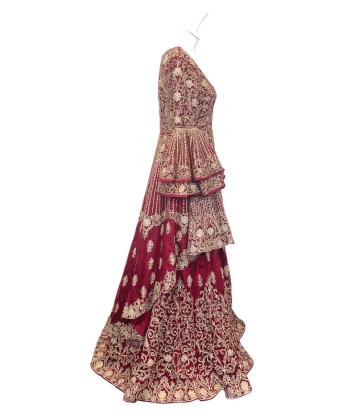 Lehenga Mariage Rouge Deepika de votre