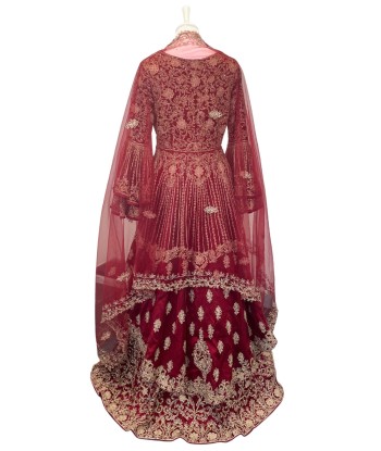 Lehenga Mariage Rouge Deepika de votre