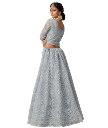 Lehenga nuptiale bleu Shehenaz Le MVP de beaucoup