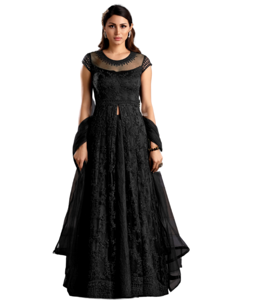 Robe princesse noire Emma s'inspire de l'anatomie humaine