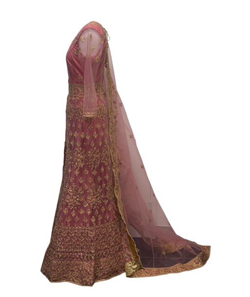 Robe Indienne rose Amisha le des métaux précieux