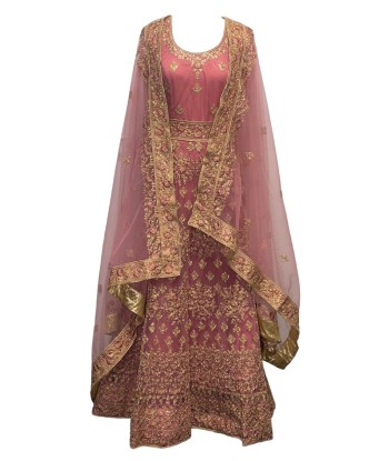 Robe Indienne rose Amisha le des métaux précieux