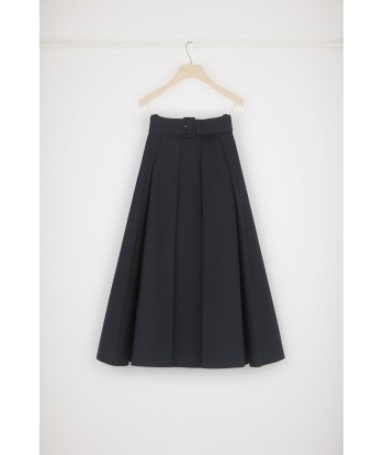 Pleated maxi skirt in organic cotton En savoir plus