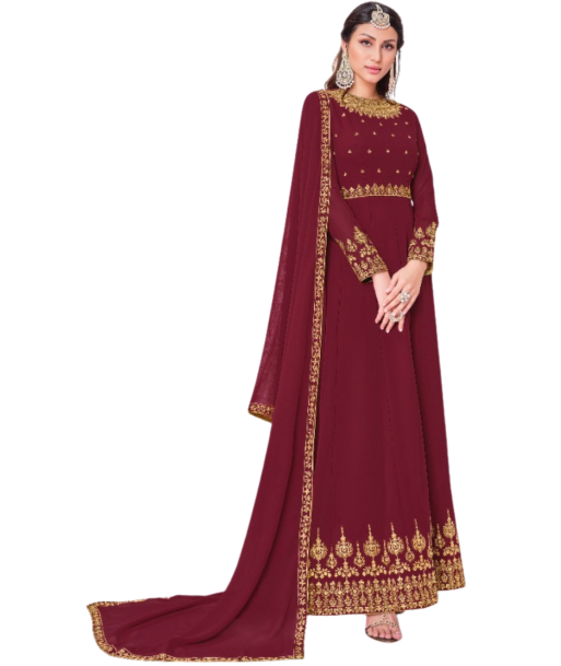 Robe orientale Bordeaux Saïna à prix réduit toute l'année