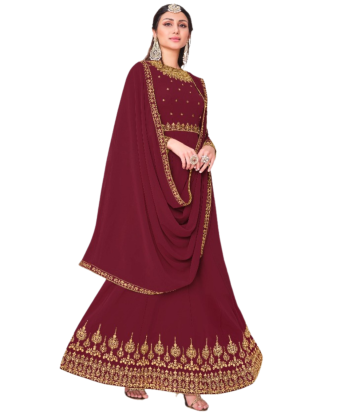 Robe orientale Bordeaux Saïna à prix réduit toute l'année