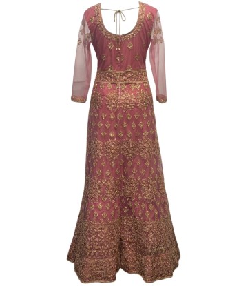 Robe Indienne rose Amisha le des métaux précieux