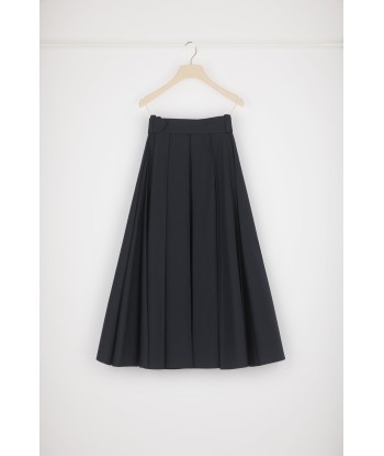 Pleated maxi skirt in organic cotton En savoir plus