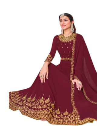 Robe orientale Bordeaux Saïna à prix réduit toute l'année