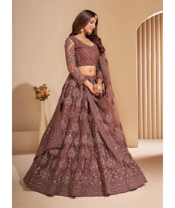 Lehenga nuptiale taupe Keya prix pour 