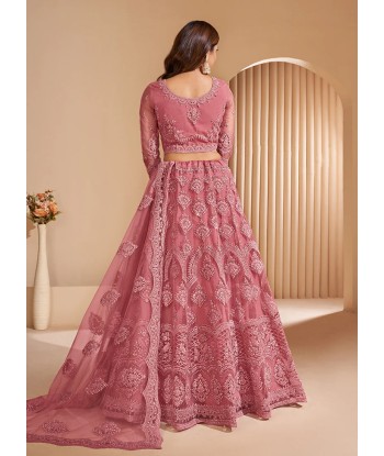 Lehenga nuptial rose oignon Kalyani le concept de la Pate a emporter 