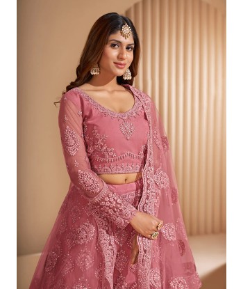 Lehenga nuptial rose oignon Kalyani le concept de la Pate a emporter 