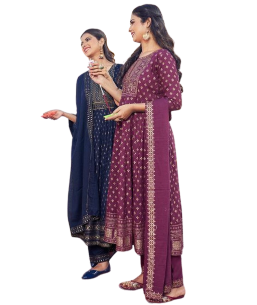 Salwar kameez prune Yalini - Taille 40 prix pour 