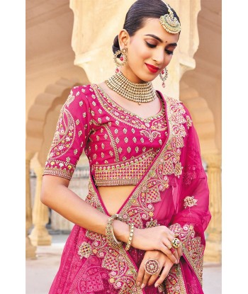 Lehenga mariée rose fucshia Darshana 50-70% off 