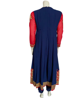 Anarkali Salwar Bleu Marine Mastani À commander