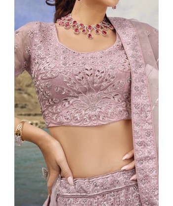 Sompteux Lehenga mariage rose Jhanvi en stock