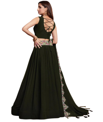 Lehenga designer vert olive Rita Voir les baskets