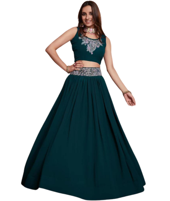 Lehenga designer bleu Nivi JUSQU'A -70%! 