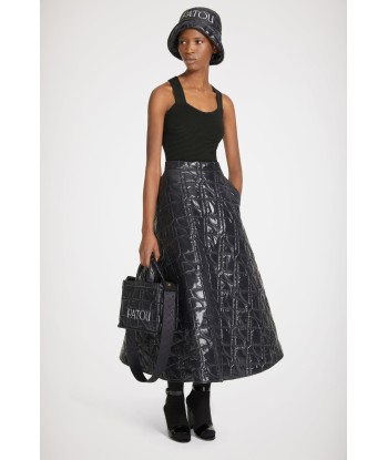 Quilted maxi skirt in recycled polyamide Profitez des Offres !