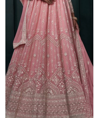 Sublime lehenga rose Kerani paiement sécurisé